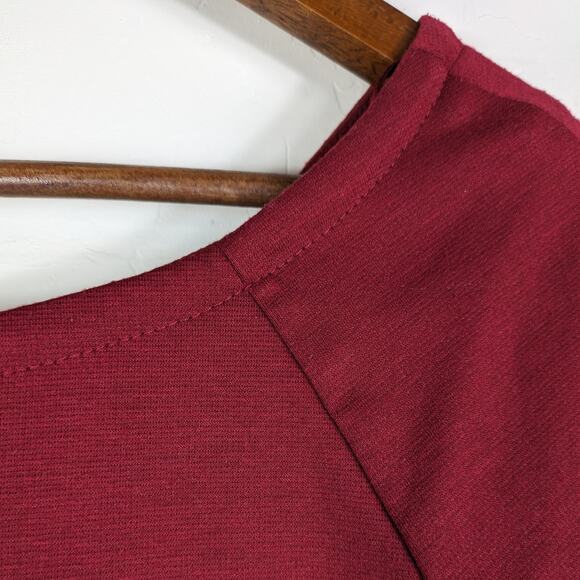 PHILOSOPHY Republic Clothing Size XS Extra Small Boatneck Maroon Red Dress - Picture 7 of 8